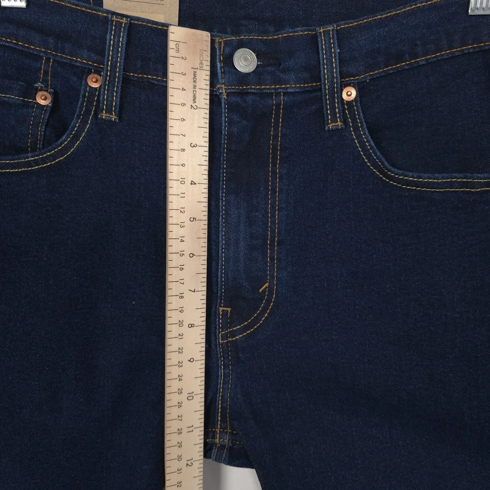 LEVI'S 502 Mens New Taper Jeans W34 L30 Dark Wash Stretch 29507-3197